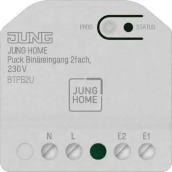 Jung BT P B2 U JUNG HOME Puck entrada binaria 2 canales 230 V ~ TE (BTPB2U)