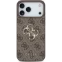 Funda rígida GUESS 4G Big Metal Logo marrón, para Apple iPhone 17 Pro Max, GUHCP17X4GMGBR