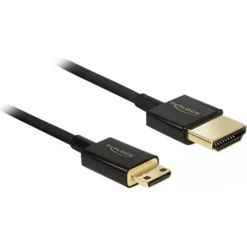 Cable HDMI DeLOCK 85118 0,25 m HDMI Type-A a Type-C negro