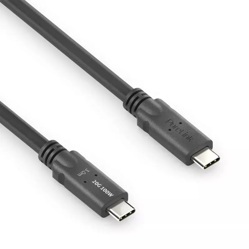 Cable USB4 Gen 2x2 PureLink PI6600-030 USB‑C a USB‑C 3 m, 20 Gbit/s, apantallado magnético, negro