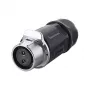 Conector de cable Alcasa IC01-20P202 S1 corriente 2 polos negro