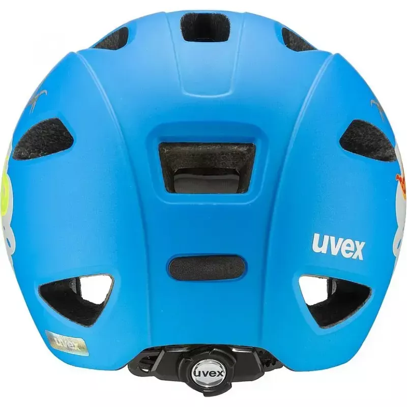Casco de protección UVEX oyo style azul, verde - construcción de carcasa dura, casco de bicicleta para niños