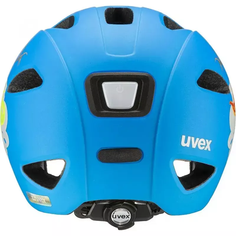 Casco de protección UVEX oyo style azul, verde - construcción de carcasa dura, casco de bicicleta para niños