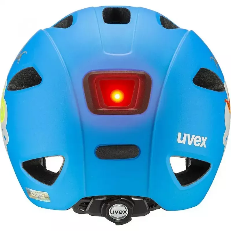 Casco de protección UVEX oyo style azul, verde - construcción de carcasa dura, casco de bicicleta para niños