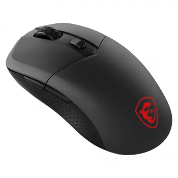 Ratón gaming MSI VERSA 300 WIRELESS 8K, ambidiestro, óptico, 2600 DPI, 6 botones, negro