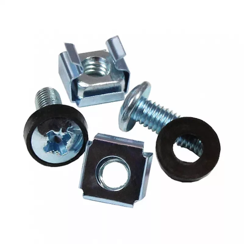 Good Connections GC-N0049 juego de tornillos M6 para rack, 20 mm, 50 uds., plateado