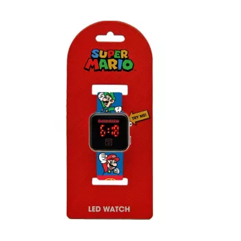 Reloj digital LED infantil Super Mario GSM4236 de Euroswan con calendario