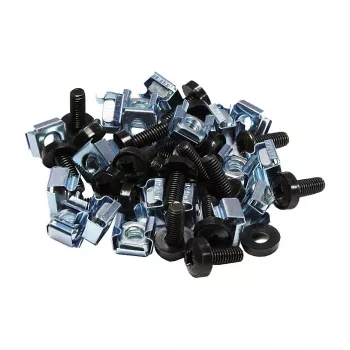 Good Connections GC-N0050 juego de tornillos M6 para rack, 20 mm, 20 uds., negro