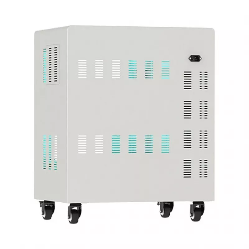 Carro de carga para tablets GoodConnections ANTARES PRO T20C con 11 puertos USB-C 30W PD3.0 desinfección UVC Gris