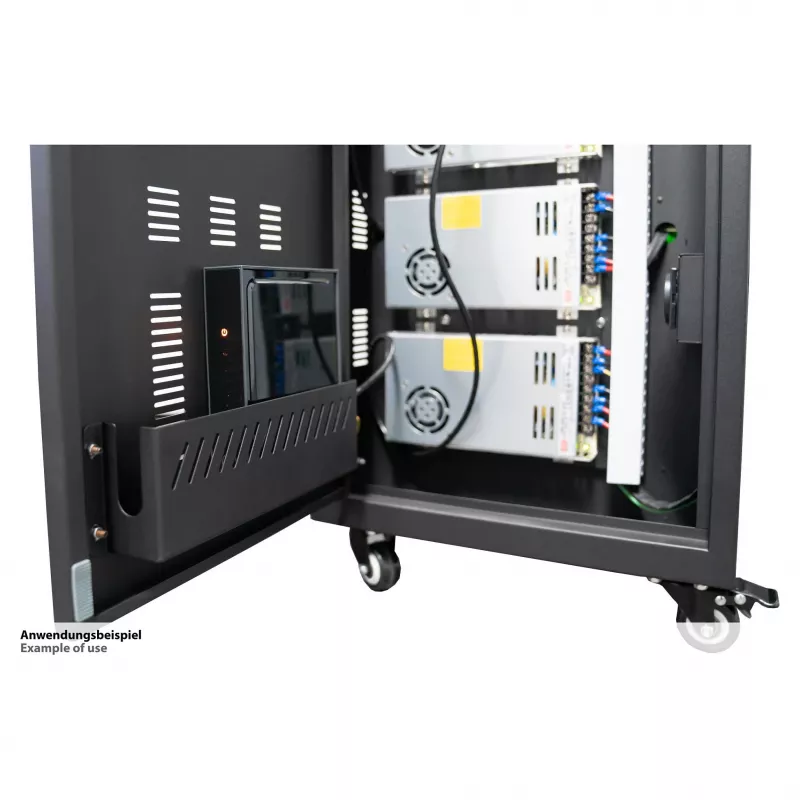 Carro de carga para tablets GoodConnections ANTARES PRO T30C con 11 puertos USB-C 30W PD3.0 desinfección UVC Gris