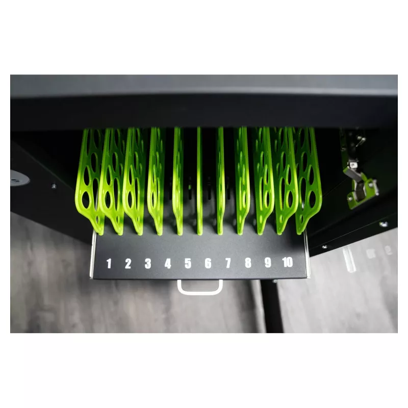 Carro de carga para tablets GoodConnections ANTARES PRO T30C con 11 puertos USB-C 30W PD3.0 desinfección UVC Gris