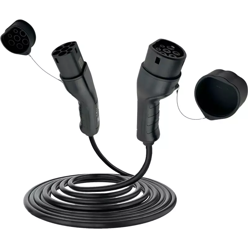 InLine 16282I Cable de carga Tipo 2 para vehículos eléctricos, 22 kW, 3 fases, 2,5 m