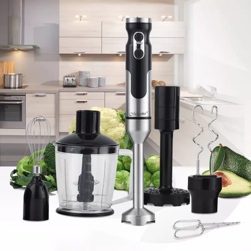 Batidora de mano Maestro MR-567 Negro Acero inoxidable