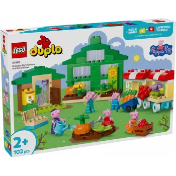 DUPLO Peppa Pig 10461 El jardín y el invernadero del abuelo Pig piezas de construcción
