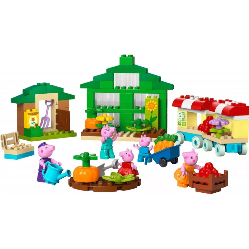DUPLO Peppa Pig 10461 El jardín y el invernadero del abuelo Pig piezas de construcción