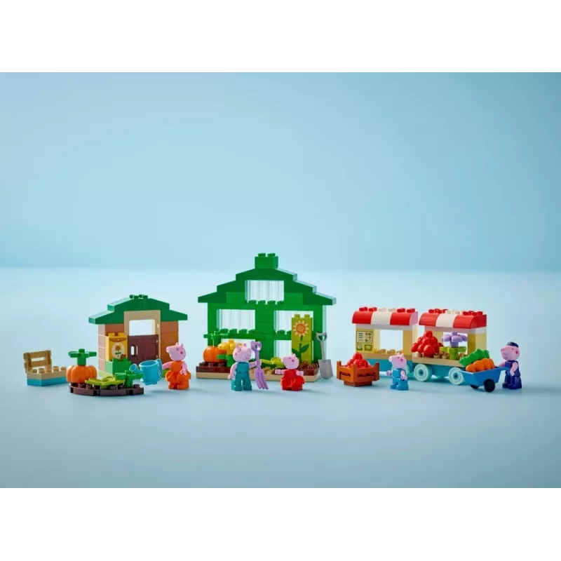 DUPLO Peppa Pig 10461 El jardín y el invernadero del abuelo Pig piezas de construcción