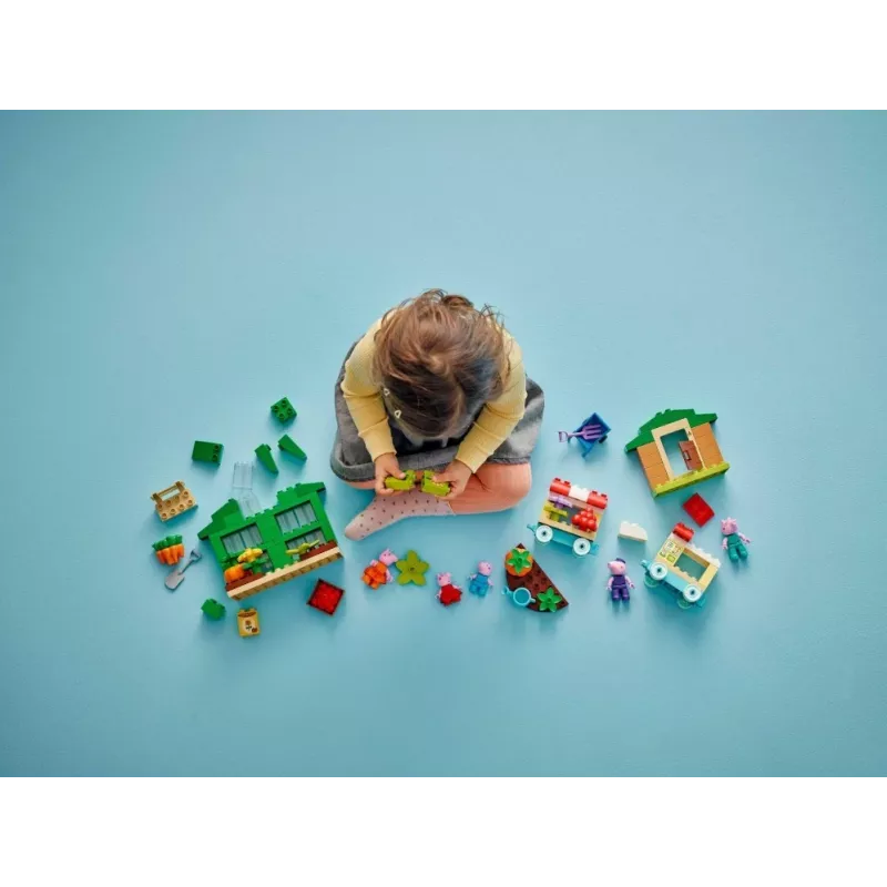 DUPLO Peppa Pig 10461 El jardín y el invernadero del abuelo Pig piezas de construcción