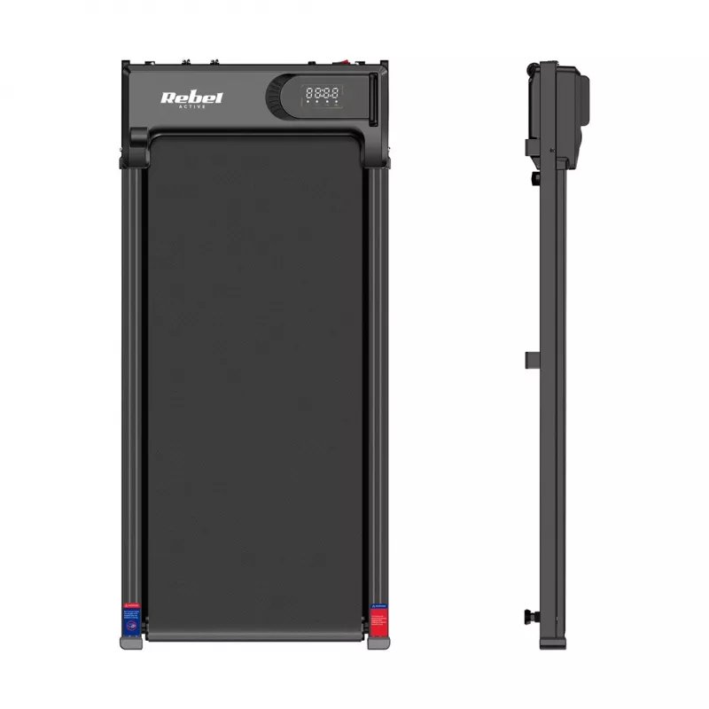 Cinta de correr eléctrica Rebel RBA-1017 — pantalla LED, velocidad 1–6 km/h, peso máximo de usuario 100 kg, alimentación por red