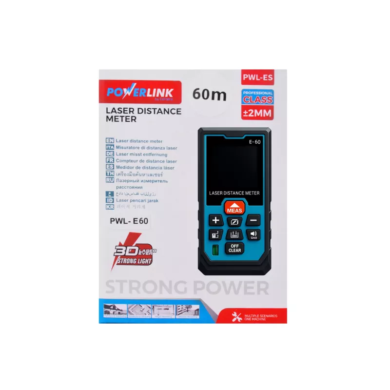 Medidor láser de distancias Extralink Powerlink 60M PWL-ES-60