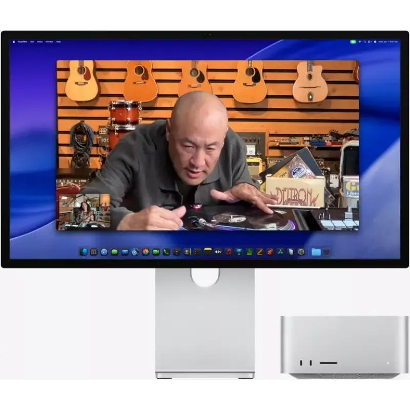 Monitor Apple Studio Display XDR 27 pulgadas 5K Ultra HD LED, cristal estándar, pie reclinable y ajustable en altura, plata