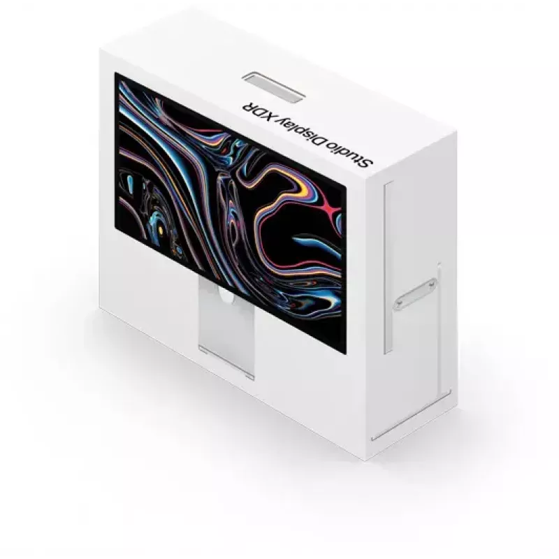Monitor Apple Studio Display XDR 27 pulgadas 5K Ultra HD LED, cristal estándar, pie reclinable y ajustable en altura, plata
