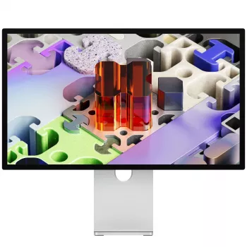 Monitor Apple Studio Display XDR 27 pulgadas 5K Ultra HD LED, cristal estándar, pie reclinable y ajustable en altura, plata