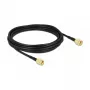 Cable de antena DeLOCK conector RP-SMA macho a conector RP-SMA macho LMR/CFD100 5 m