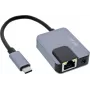 Adaptador de red InLine 33382I — Gigabit Ethernet, USB-C 3 en 1 (Ethernet, audio, PD)
