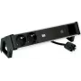 Bachmann 937.306 DESK2 ALU regleta, negro, 2x Schuko, 1x USB-C 60 W