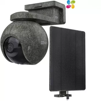 Cámara de vigilancia con batería EZVIZ EB8 Pro 4G y Wi‑Fi con panel solar ICS‑PSP 8