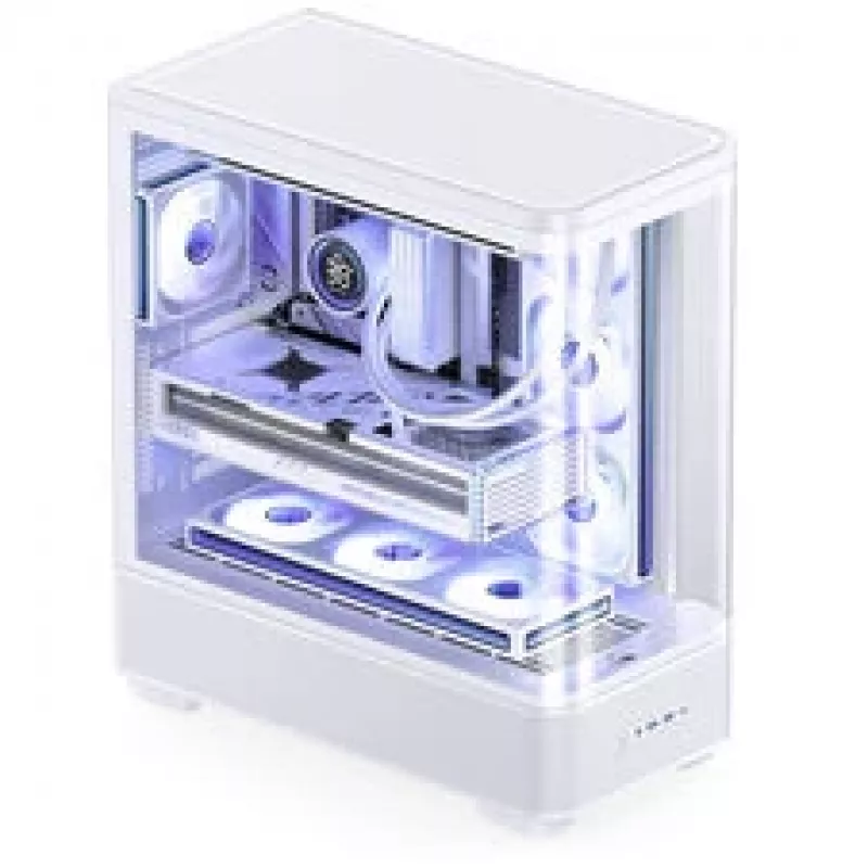 Caja Jonsbo TK-5, torre Midi, ATX, cristal templado – Blanco