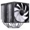Disipador de CPU Jonsbo CB80 de doble torre con 2 ventiladores PWM RGB de 120 mm – negro
