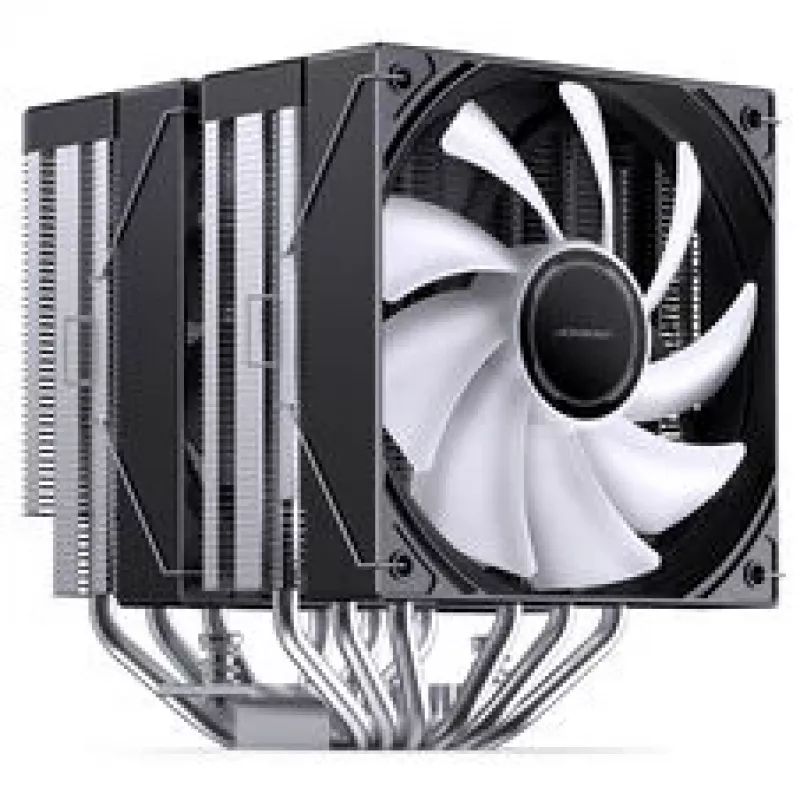 Disipador de CPU Jonsbo CB80 de doble torre con 2 ventiladores PWM RGB de 120 mm – negro