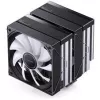 Disipador de CPU Jonsbo CB80 de doble torre con 2 ventiladores PWM RGB de 120 mm – negro