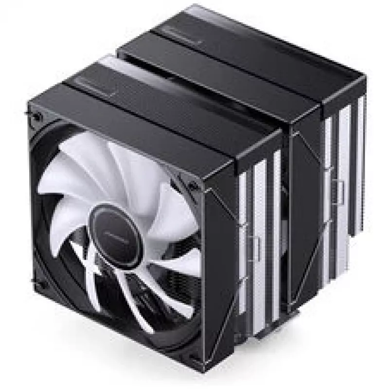 Disipador de CPU Jonsbo CB80 de doble torre con 2 ventiladores PWM RGB de 120 mm – negro