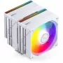 Disipador de CPU Jonsbo CB80 de doble torre con 2 ventiladores PWM ARGB de 120 mm — Blanco