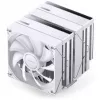 Disipador de CPU Jonsbo CB80 de doble torre con 2 ventiladores PWM ARGB de 120 mm — Blanco