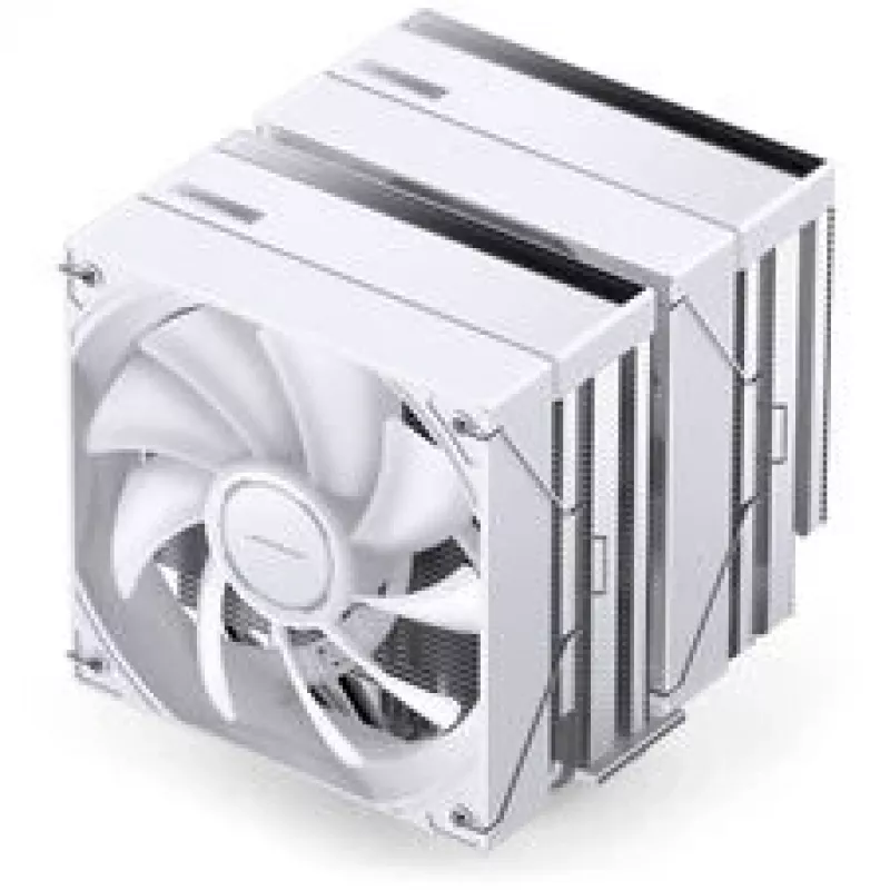 Disipador de CPU Jonsbo CB80 de doble torre con 2 ventiladores PWM ARGB de 120 mm — Blanco