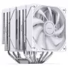 Disipador de CPU Jonsbo CB80 de doble torre con 2 ventiladores PWM ARGB de 120 mm — Blanco