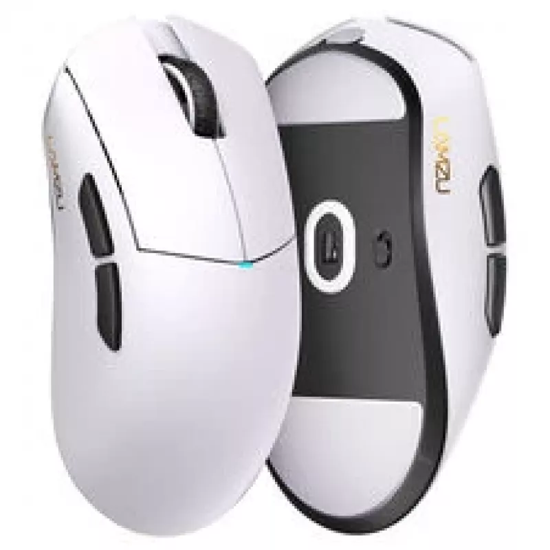Ratón gaming Lamzu Paro — frecuencia de sondeo de 8 kHz, inalámbrico 2,4 GHz, blanco