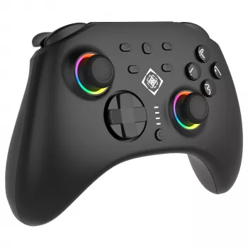 Mando Deltaco GAM-198 Negro — Bluetooth y USB (Type-C) para Nintendo Switch, Switch 2, Switch OLED, Android, PC