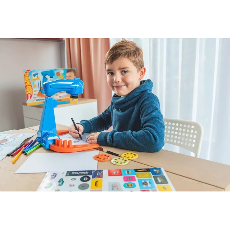 Set de proyector y escuela de pintura Hot Wheels