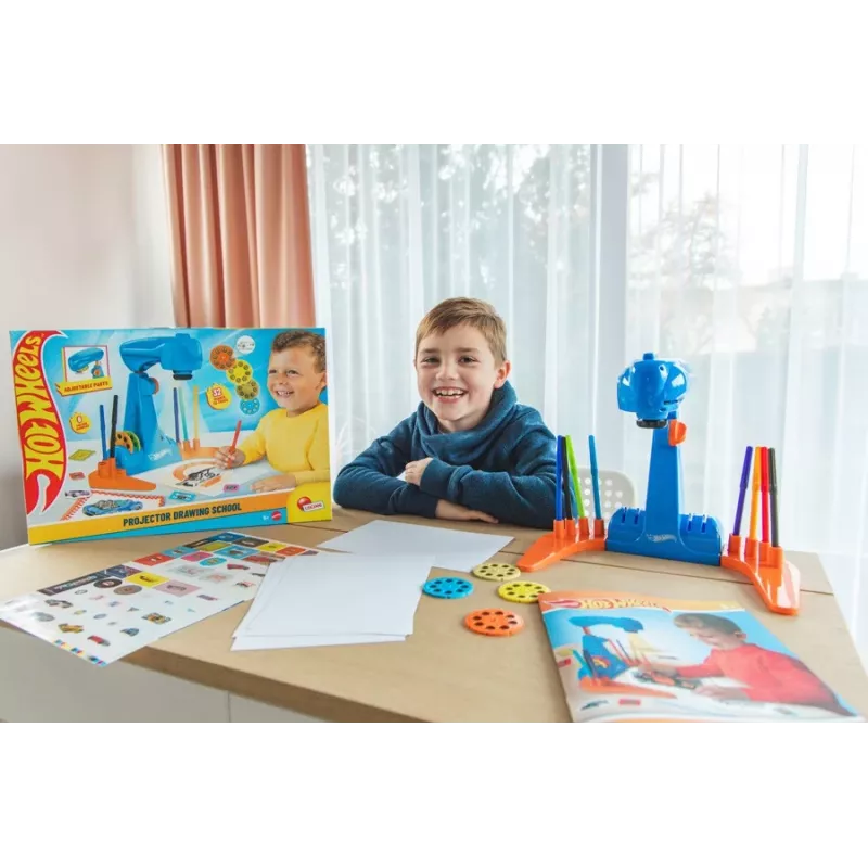 Set de proyector y escuela de pintura Hot Wheels