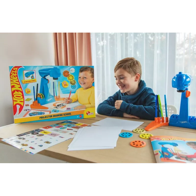 Set de proyector y escuela de pintura Hot Wheels