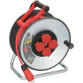 Brennenstuhl Professional SteelCore Alargador enrollable SC 5110 IP44 (9191500210)