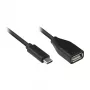 Alcasa 2511-OTG2. Longitud del cable: 0,1 m, conexión 1: USB C, conexión 2: USB A, versión USB: USB 2.0, velocidad máxima de transferencia de datos: 480 Mbit/s, Descric
