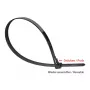 Brida reutilizable 150 mm x 7,2 mm, negra, resistente a los rayos UV, -40 °C a +85 °C, 100 unidades (KAB-R15S72)
