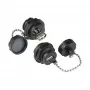 Good Connections IC04-U205 - USB A - Negro - Conector hembra - recto - Tereftalato de polibutileno (PBT) - Policloruro de vinilo (PVC) - IP65 - IP67