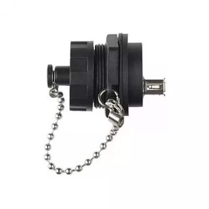 Good Connections IC04-U205 - USB A - Negro - Conector hembra - recto - Tereftalato de polibutileno (PBT) - Policloruro de vinilo (PVC) - IP65 - IP67