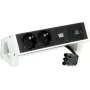 Bachmann 902.933 DESK2 regleta, blanco, 2x Schuko, 1x USB-C 30 W